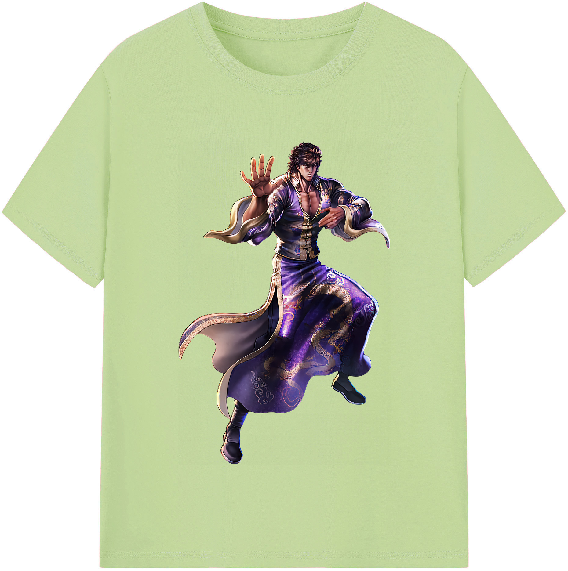 （画像用） 北斗の拳 Fist of the North Star 綿100％半袖Tシャツ（フロントプリント）